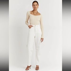 Dissh Janie Knit Top in Beige